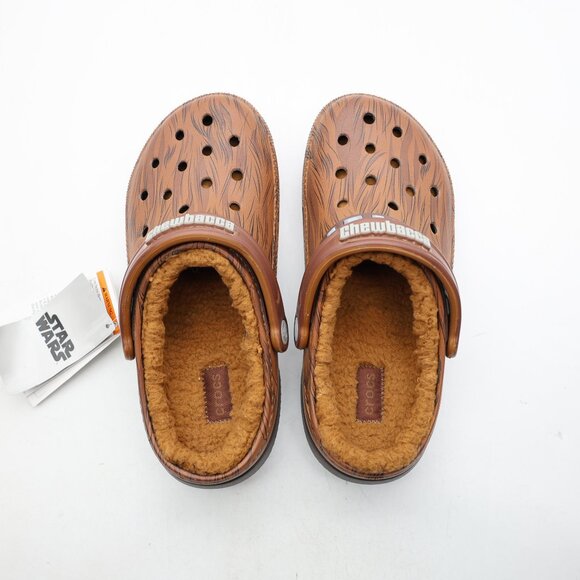 NWOB Crocs x Star Wars Chewbacca Men's 5 Women's 7 Classic Lined Clog Sandals - Picture 6 of 10